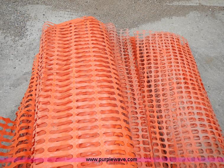 image for item J6329 (6) partial rolls of safety fence