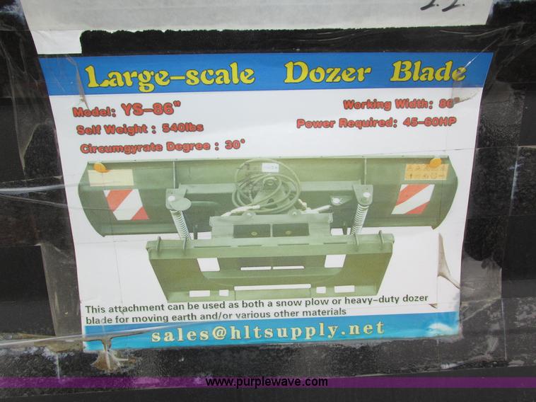 image for item J8756 Skid steer dozer blade