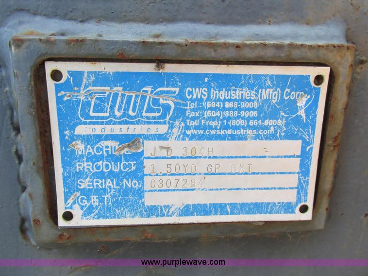 image for item K5211 2004 John Deere 304H wheel loader