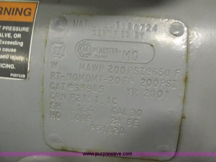 image for item K5213 2001 Gardner Denver air compressor