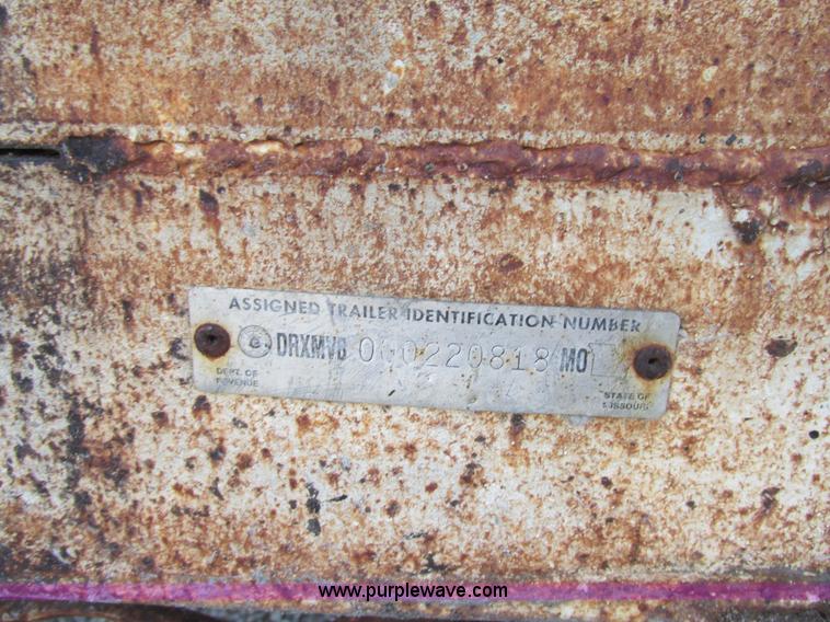 image for item K5220 1997 Shop built utility bed trailer