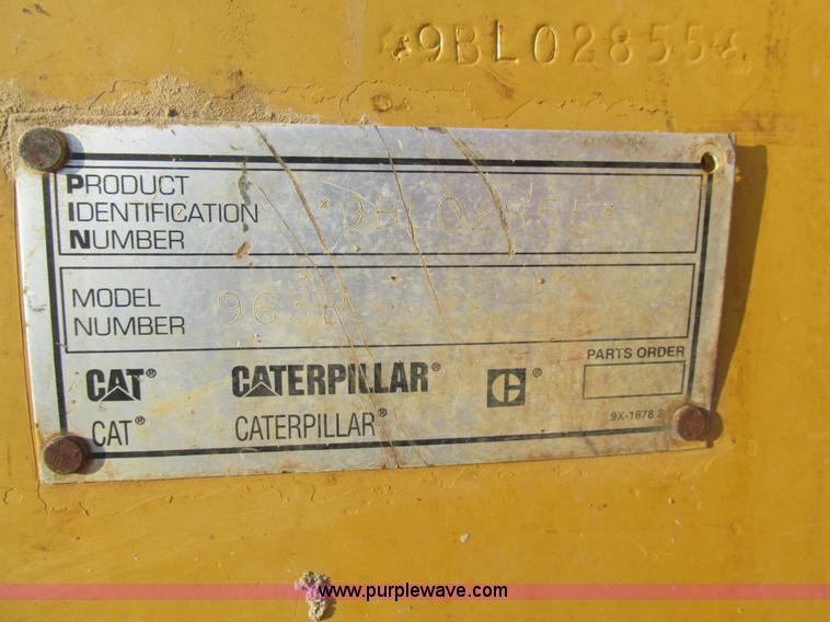 image for item K5242 1998 Caterpillar 963B track loader