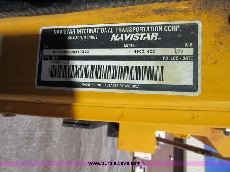 image for item K5264 2002 International 4900 dump truck