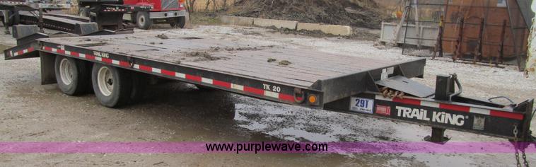 image for item L1851 2008 Trail King TK-20LP-2400 equipment trailer