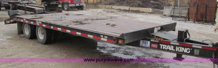 image for item L1851 2008 Trail King TK-20LP-2400 equipment trailer