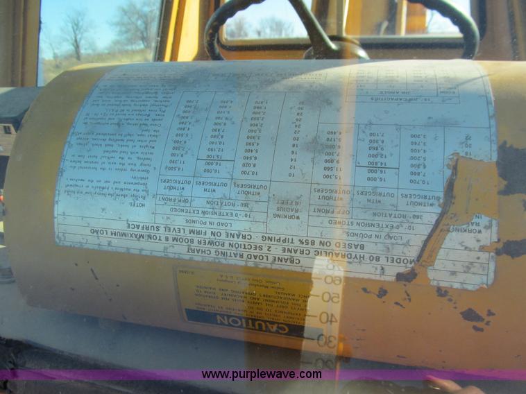 image for item L1953 1979 Galion 80 rough terrain crane