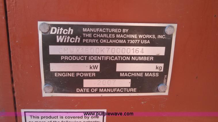 image for item L3003 2007 Ditch Witch XT1600 tool carrier