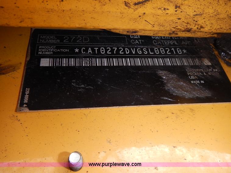 image for item L3598 Caterpillar 272D skid steer