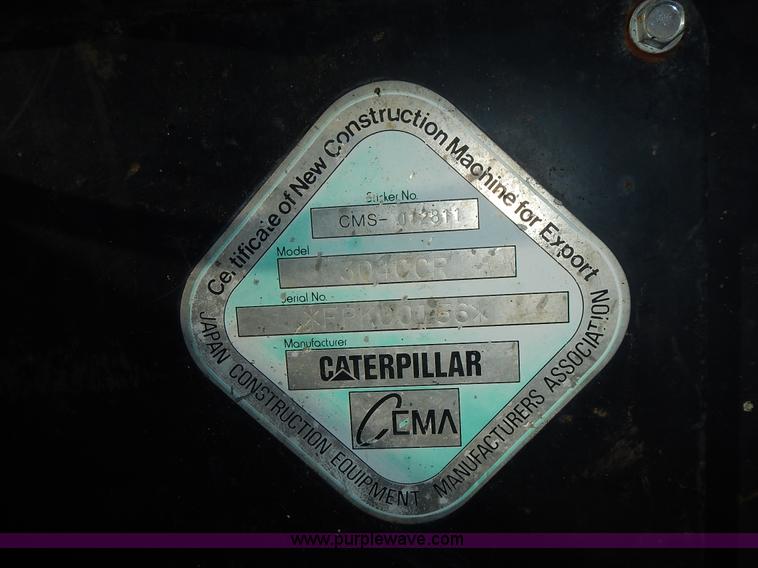 image for item L3599 2006 Caterpillar 304CR mini excavator