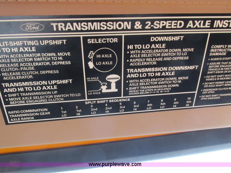 image for item L4142 1985 Ford F700 dump truck