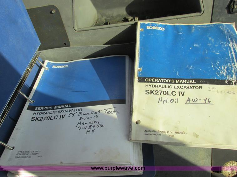 image for item L4151 1996 Kobelco SK270LC excavator