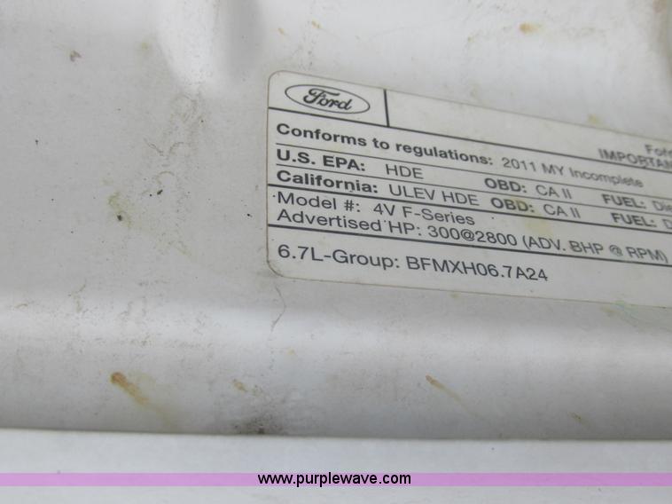 image for item L4165 2011 Ford F350 Super Duty XL flatbed pickup truck