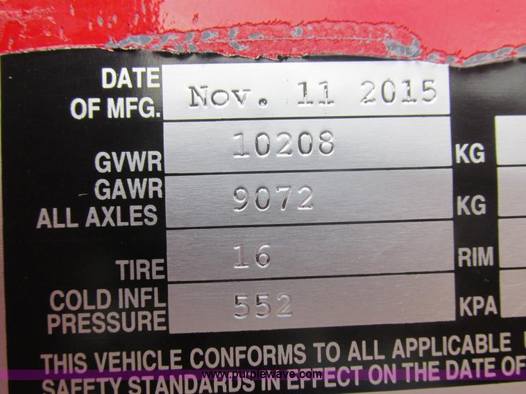 image for item L4174 2015 D&D equipment trailer