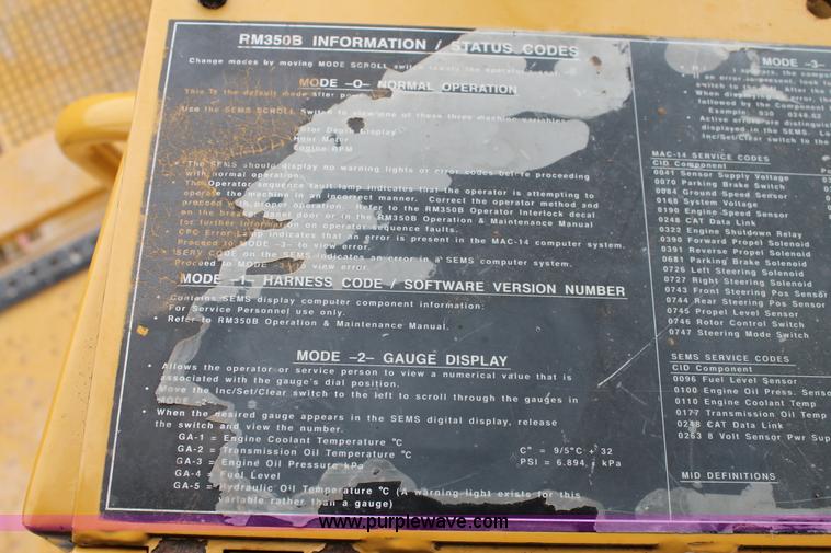 image for item L4459 2005 Caterpillar RM-350B reclaimer