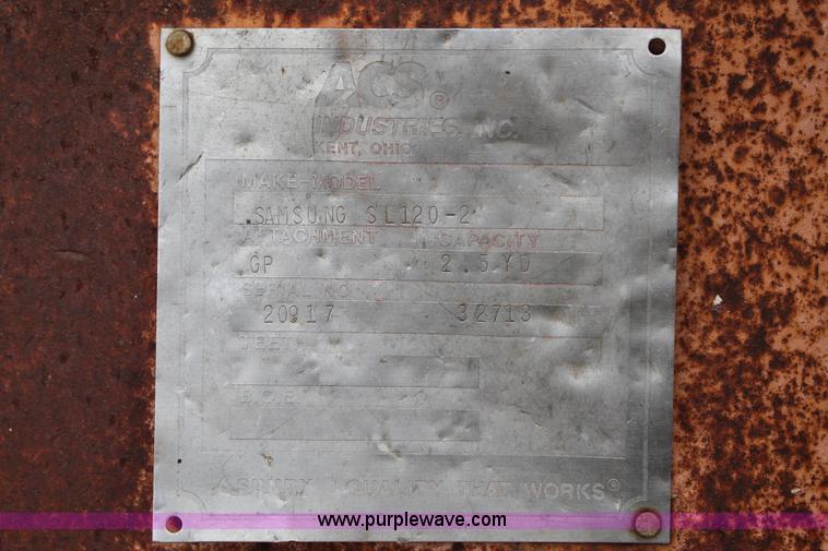 image for item L4461 Samsung 120-2 wheel loader