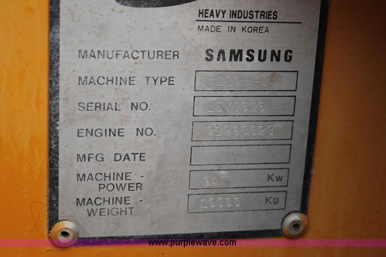 image for item L4461 Samsung 120-2 wheel loader