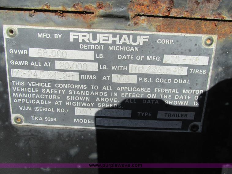 image for item L5350 1981 Fruehauf TEH-F2-R7000 tank trailer