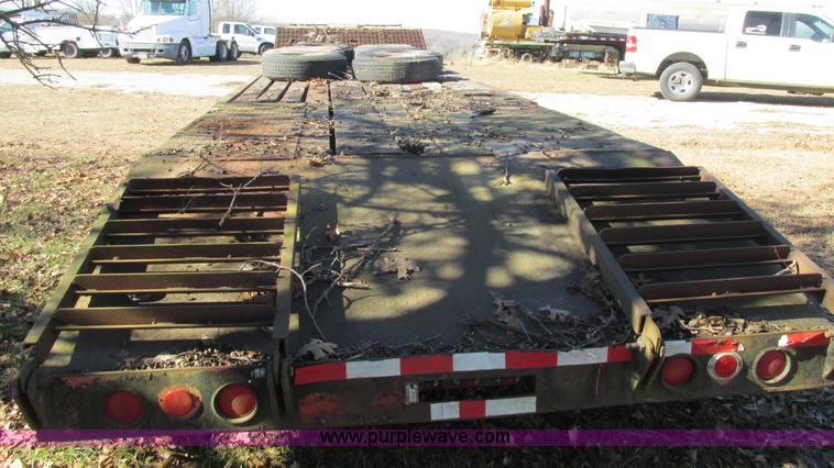 image for item L5356 1974 Luttig drop deck trailer
