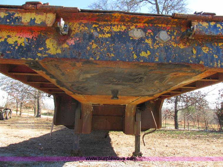 image for item L5356 1974 Luttig drop deck trailer