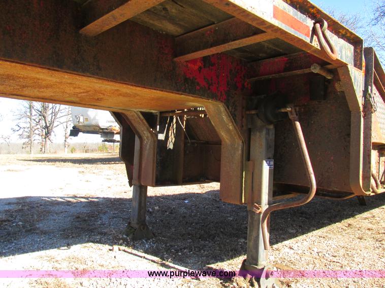 image for item L5356 1974 Luttig drop deck trailer