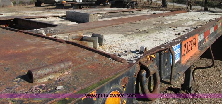 image for item L5356 1974 Luttig drop deck trailer