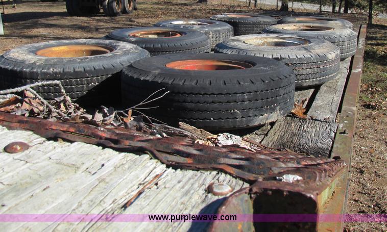 image for item L5356 1974 Luttig drop deck trailer