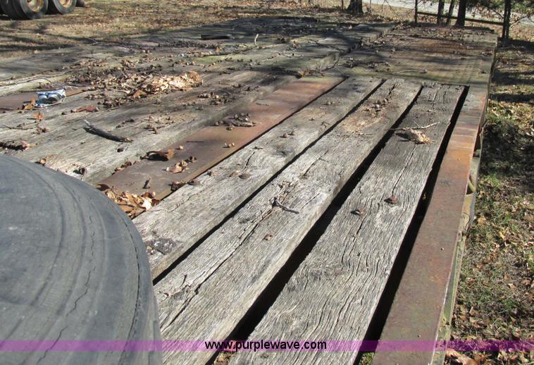 image for item L5356 1974 Luttig drop deck trailer