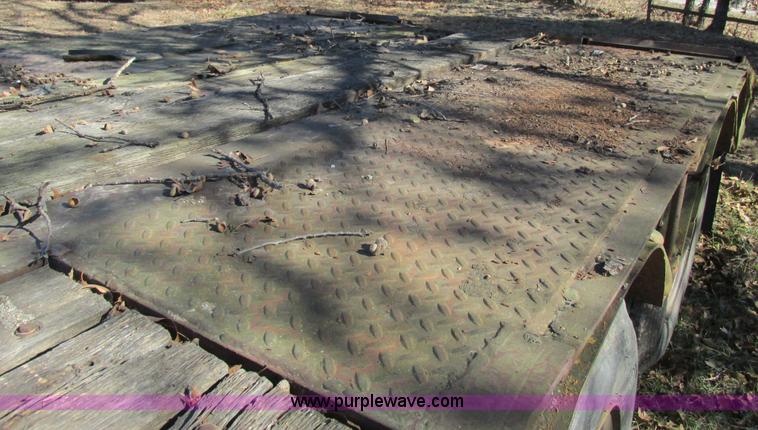 image for item L5356 1974 Luttig drop deck trailer