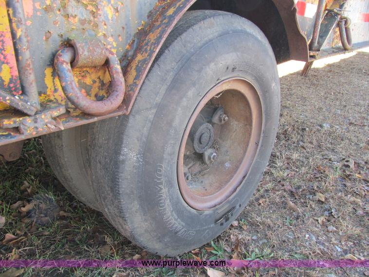 image for item L5356 1974 Luttig drop deck trailer