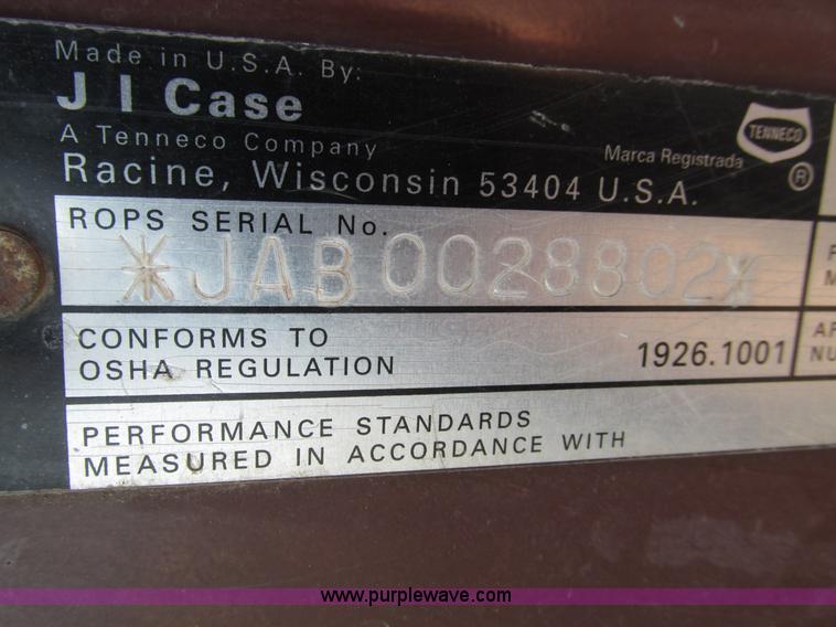 image for item L5372 1994 Case 580 Super K backhoe