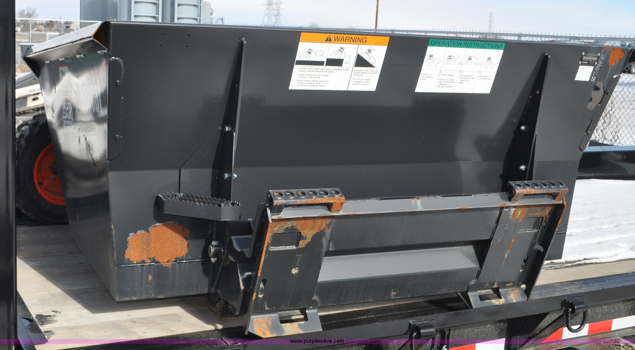 Bobcat 25 skid steer dump hopper in Cheyenne, WY Item G7046 sold