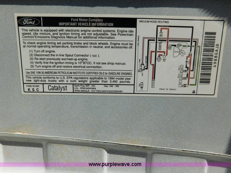 image for item AW9356 1994 Ford F150 XLT SuperCab pickup truck