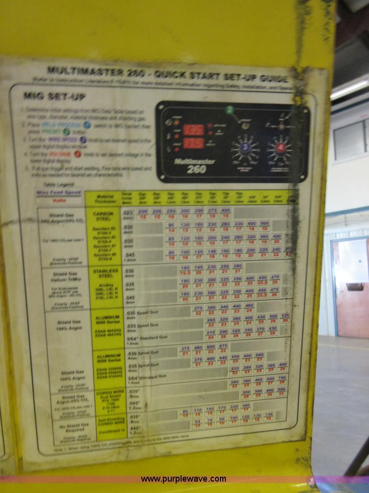 image for item BB9031 Esab Multimaster 260 wire feed welder