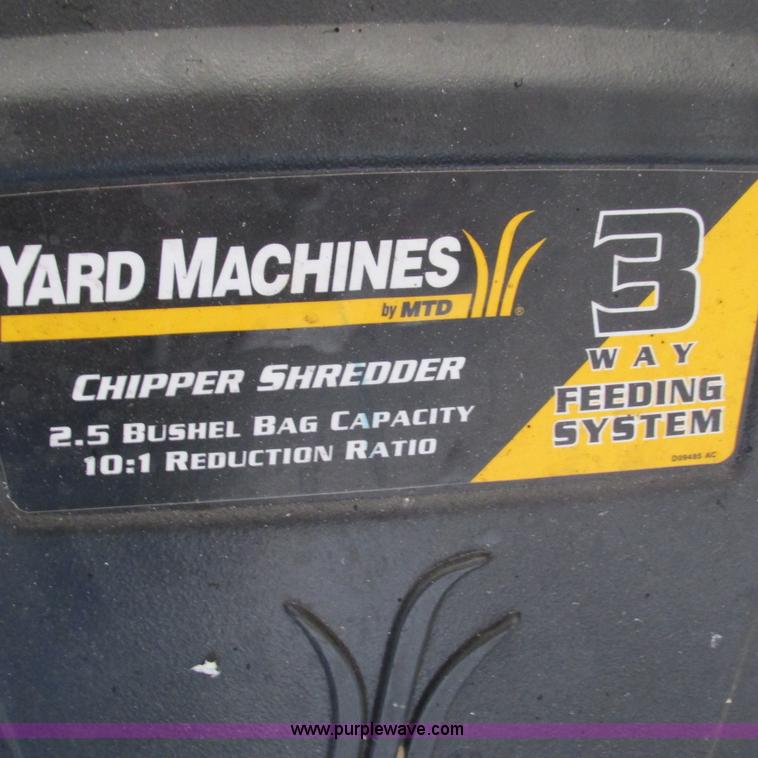 image for item BG9196 MTD Yard Machines chipper/shredder