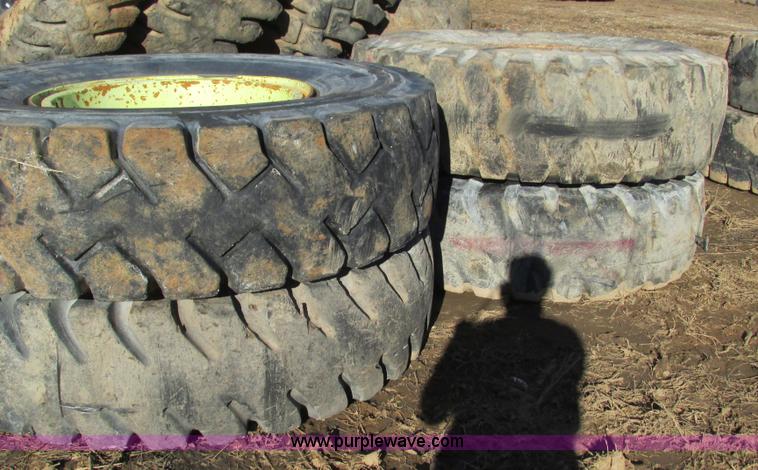 image for item BG9216 (4) 18.00-33 tires and wheels