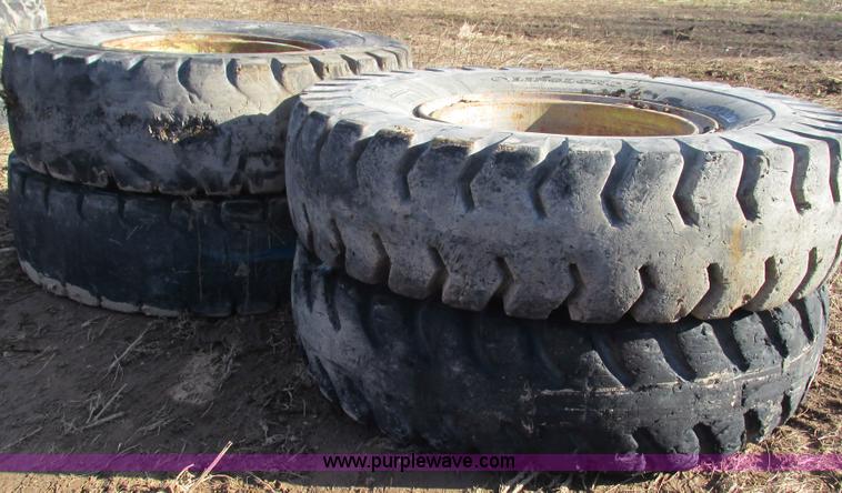 image for item BG9220 (4) 18.00-33 tires and wheels