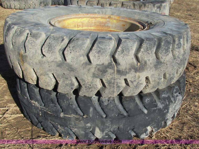 image for item BG9220 (4) 18.00-33 tires and wheels