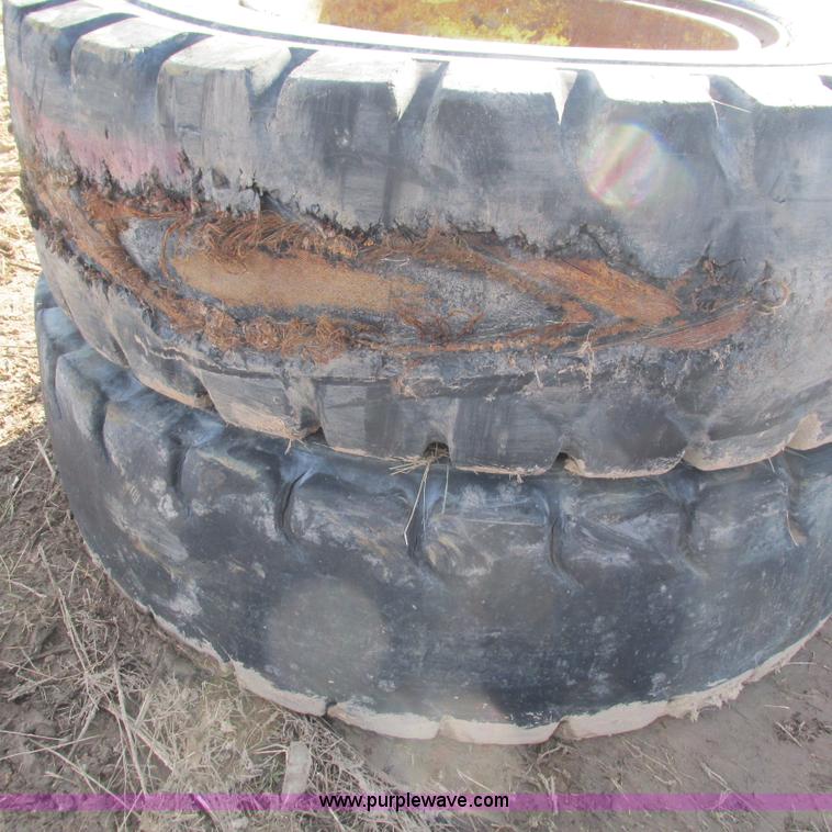 image for item BG9220 (4) 18.00-33 tires and wheels