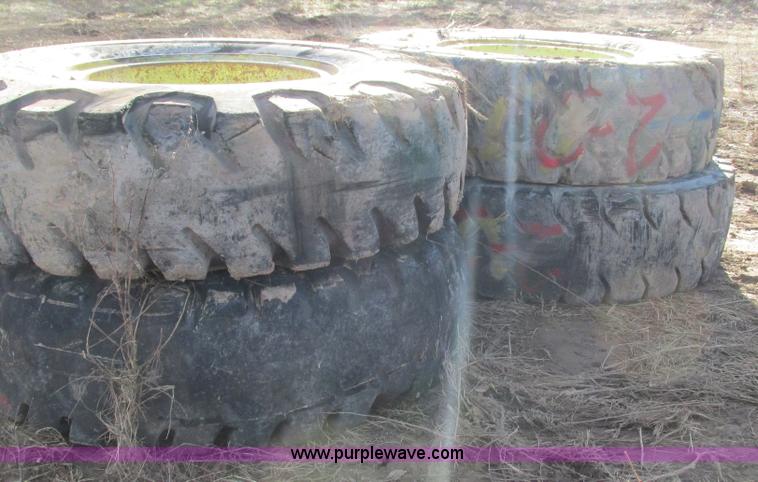 image for item BG9221 (4) 18.00-33 tires and wheels