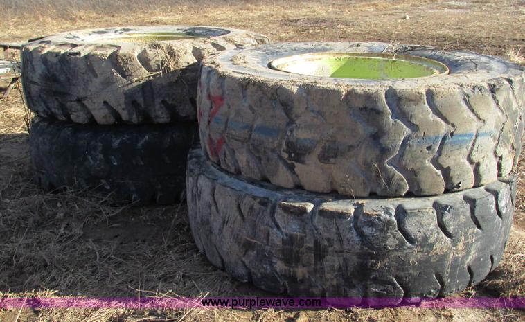 image for item BG9221 (4) 18.00-33 tires and wheels