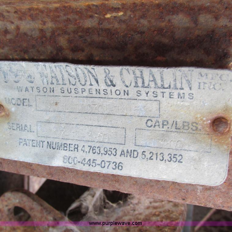 image for item BG9225 Watson-Chalin tag axle