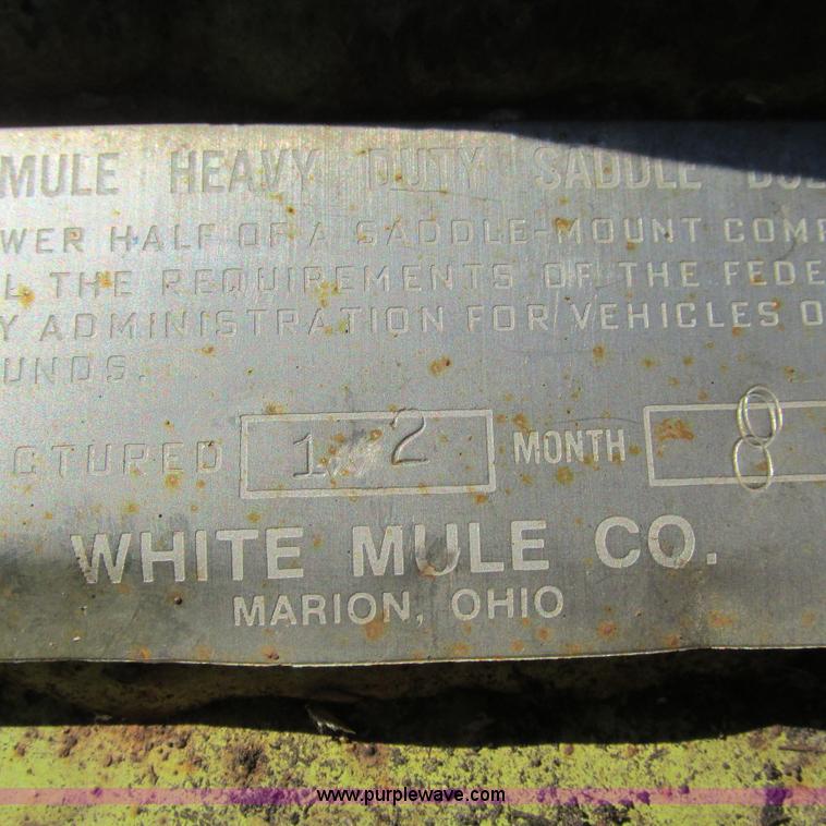 image for item BG9231 White Mule fifth wheel saddle