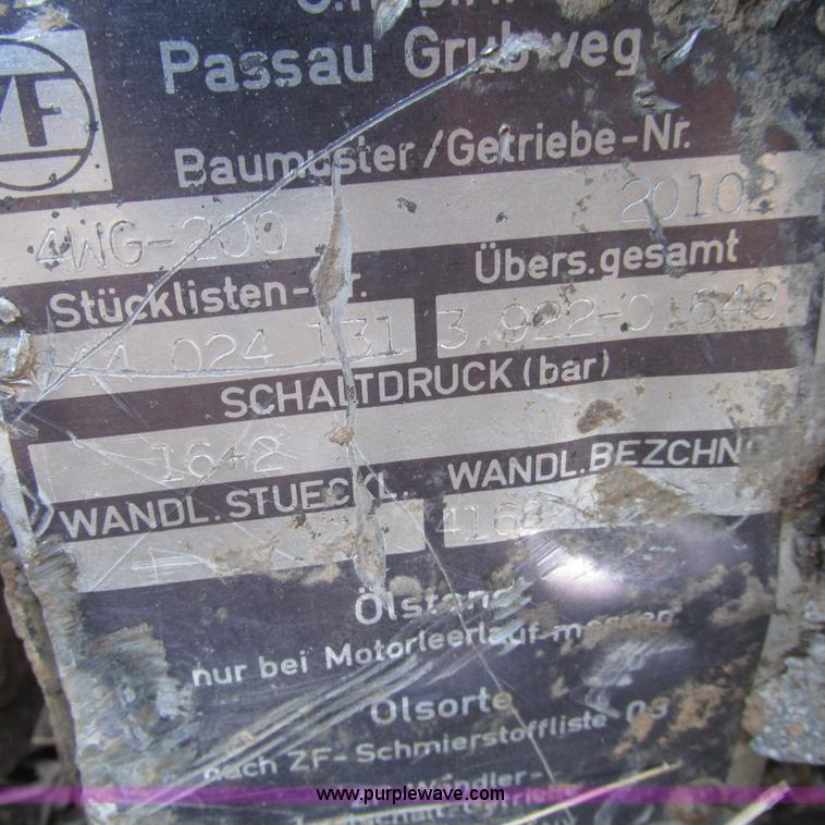 image for item BG9235 Passau Grubweg ZF 4WG-200 transmission