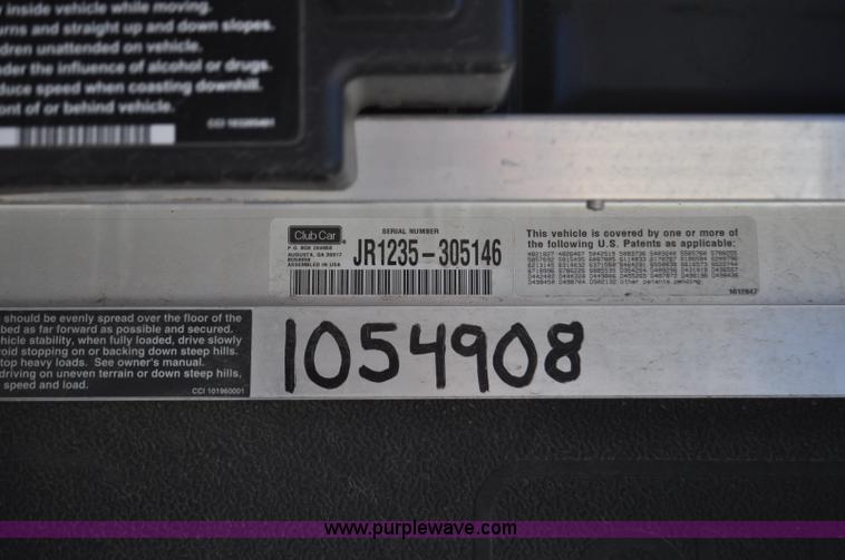 image for item G7025 2012 Club Car golf cart