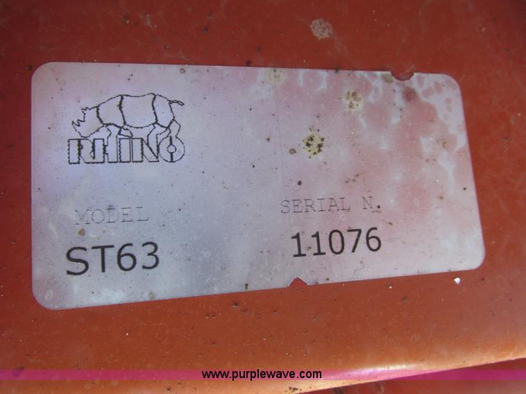 image for item H1007 Rhino ST63 tiller