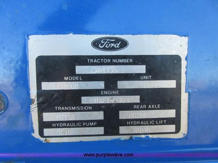 image for item I1833 1988 Ford 5900 tractor