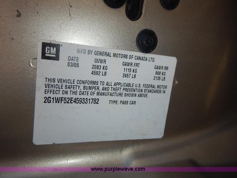 image for item J6336 2005 Chevrolet Impala