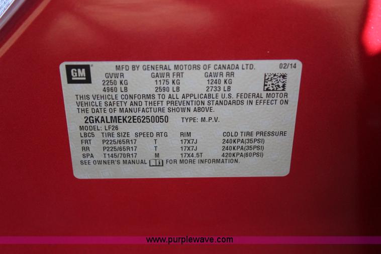 image for item J7711 2014 GMC Terrain SLE SUV