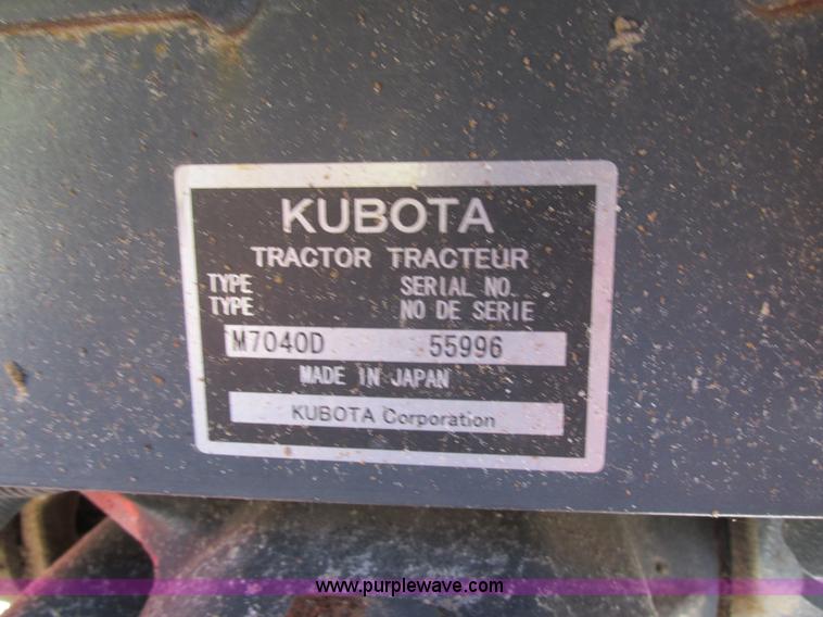 image for item K5207 2008 Kubota M7040D MFWD tractor