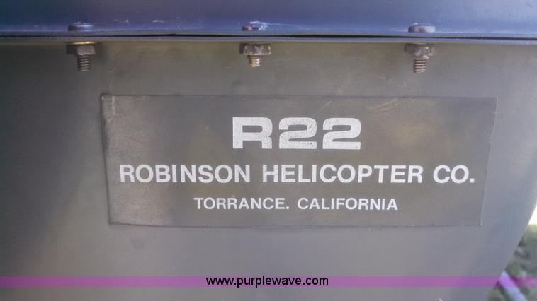 image for item K5250 1981 Robinson R22HP helicopter